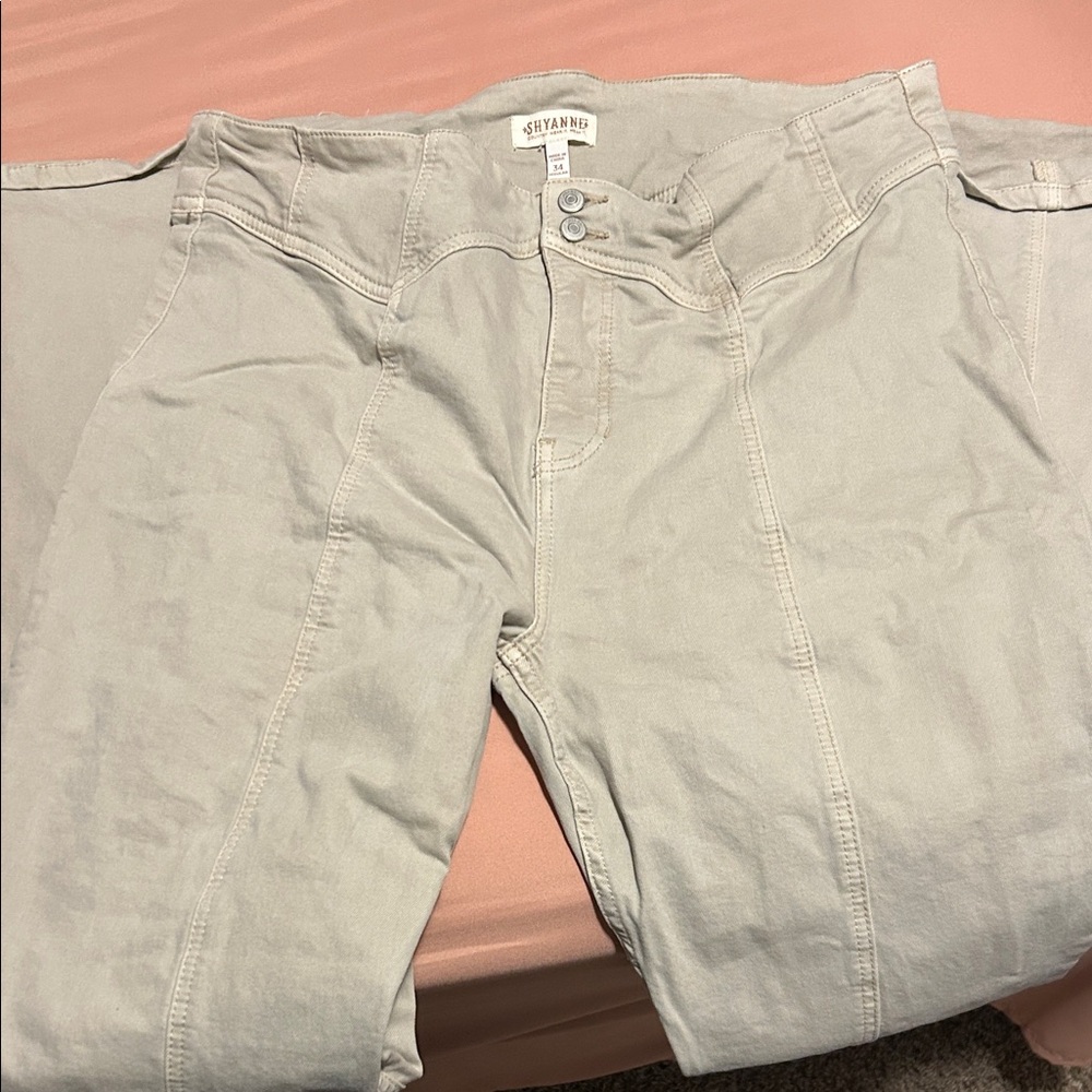 Shyanne Khaki Flare Jeans